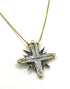 14K Gold & Black Diamond Star Of Bethlehem Opening Magnetic Necklace